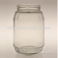 unique design big size 900ml food canned glass jar, pickles glass jar, sauce glass pot,
